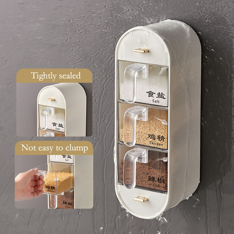 Kitchen Organizer Wall-Mounted Seasoning Station - Image 3