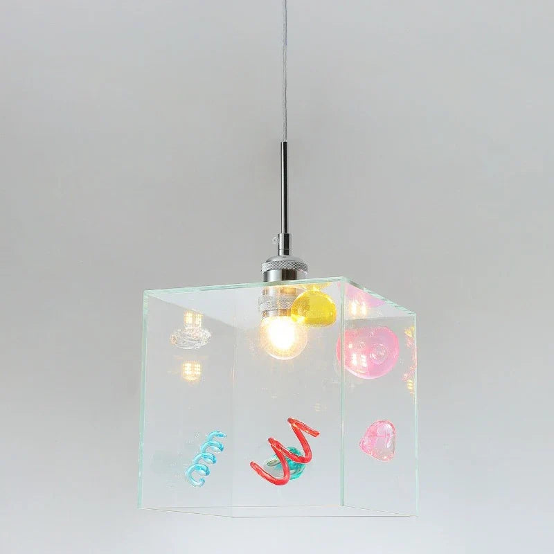 Confetti Cube Minimal Pendant Lamp - Image 4