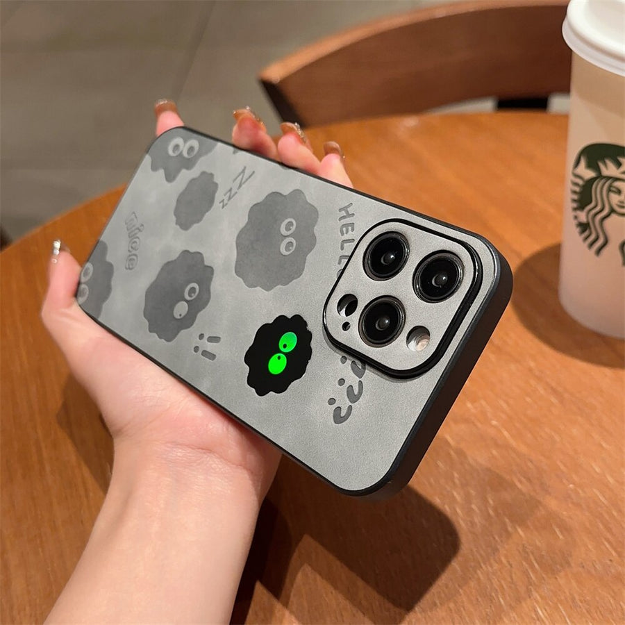 Cute Monster Shockproof Leather iPhone Case - Image 10