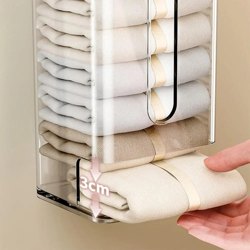 Transparent Multifunctional Wall-Mounted Sock Organizer · Mavigadget