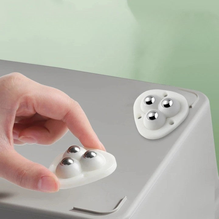 Self-Adhesive Full Rotating Furniture Mover Wheel Rollers - Image 0