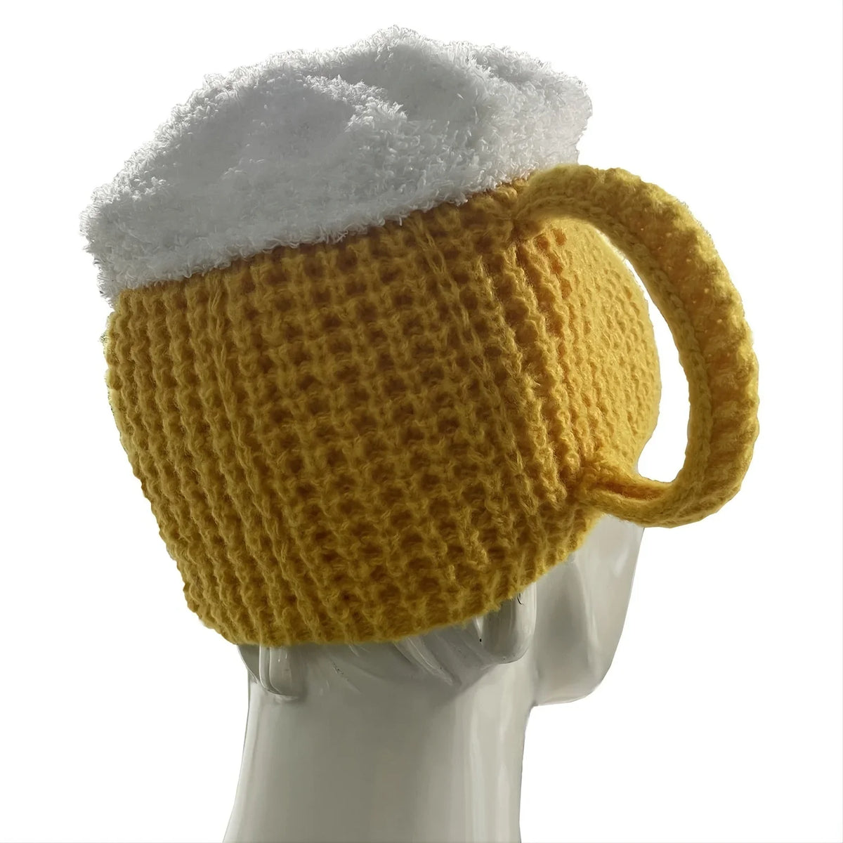 Beer Mug-Inspired Creative Knitted Hat