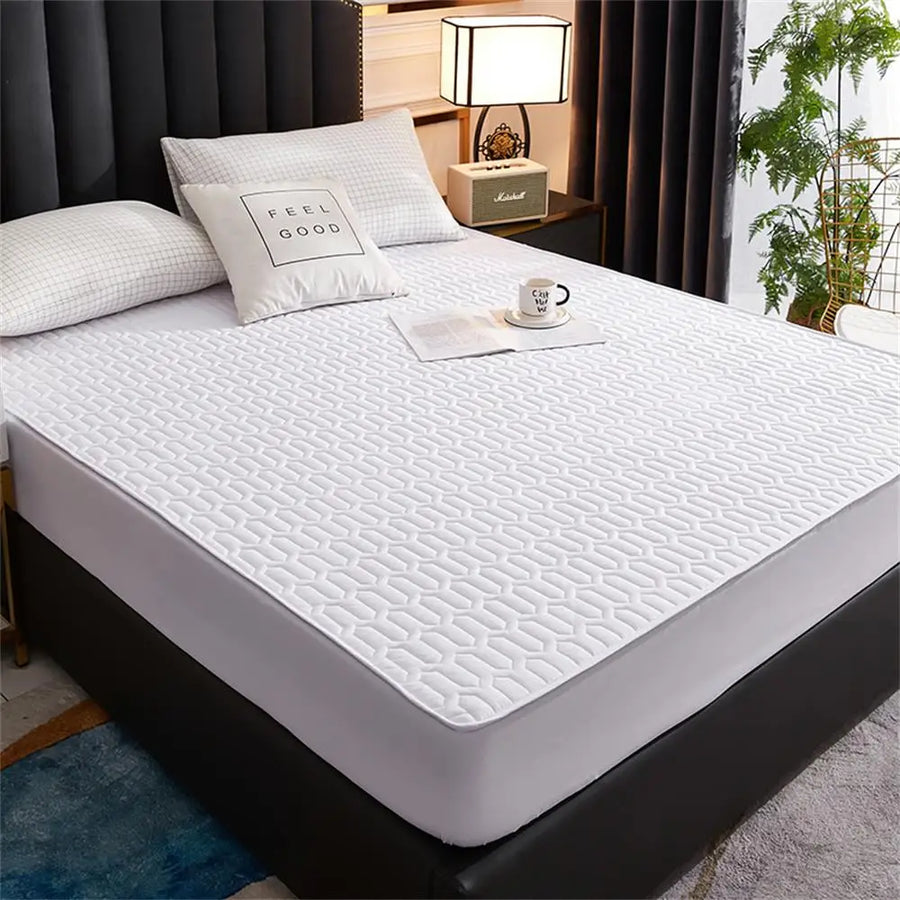Waterproof Ultra-Soft Fitted Latex Mattress Pad Cover - Image 8