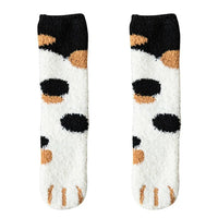 Plush Winter Cute Cat Paws Sock - Image 12