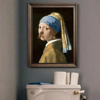 Restroom Renaissance Quirky Parody Bathroom Art Poster - Image 2