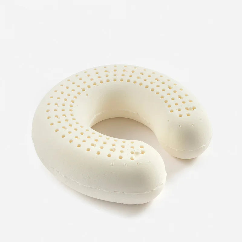 Natural Latex Breathable U-Shaped Neck Pillow - Image 3