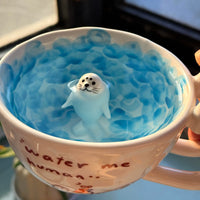 Tiny Seal Ocean Wave Coffee Mug - Image 9