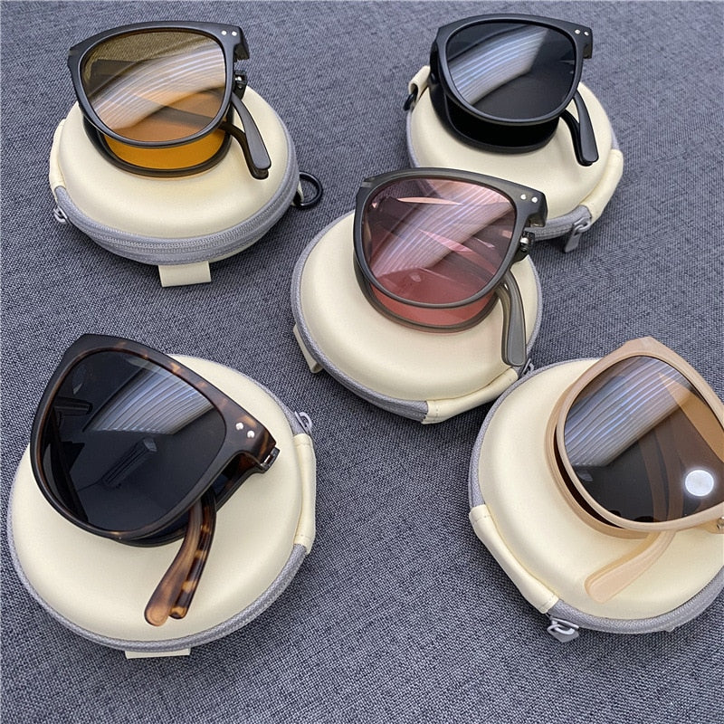 Anti-UV Foldable Fashion Flex Clear Vision Sunglasses