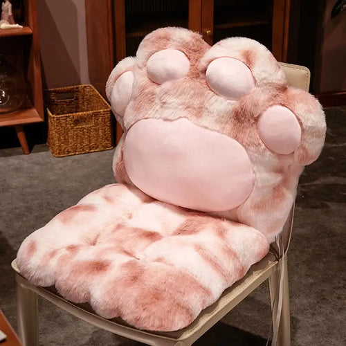 Cozy Cat Paw Plush Seat Pillow - Image 0