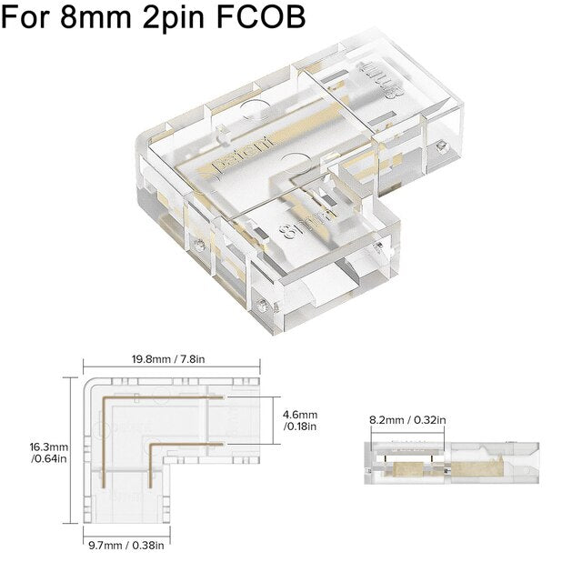 L Shaped Transparent LED Strip Connector - Image 8