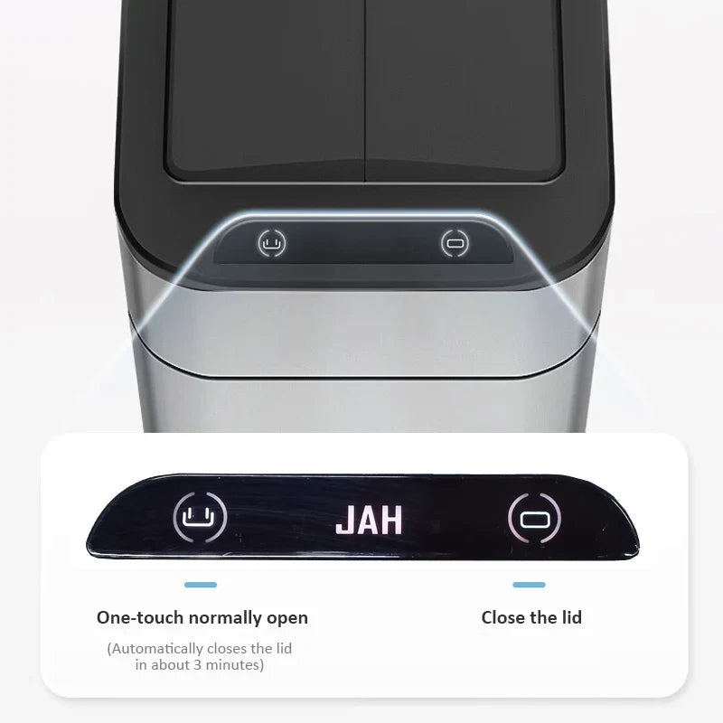 Smart Stainless Steel Automatic Sensor Trash Bin - Image 3