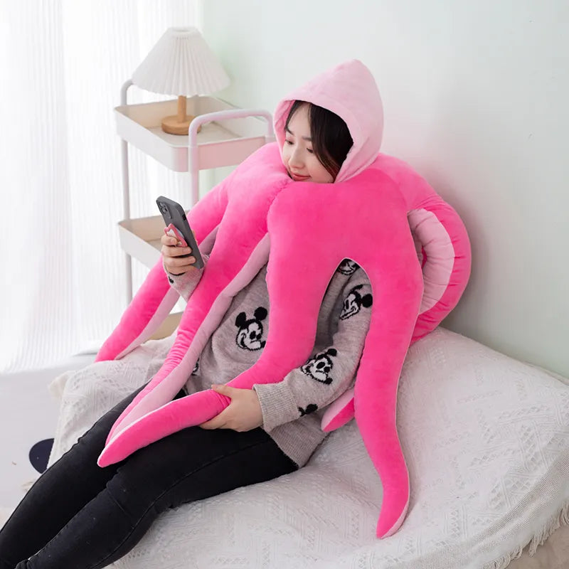Giant Octopus Soft Tentacle Wearable Plush Toy - Image 0