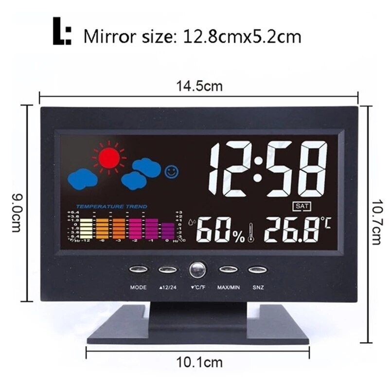 Alarm Pro LCD Weather Station Clock - Image 6
