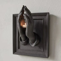 Praying Hands Nordic Wall Candle Holder - Image 2
