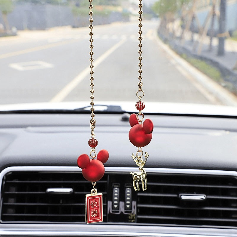 Lucky Deer Car Rearview Mirror Decor - Image 4
