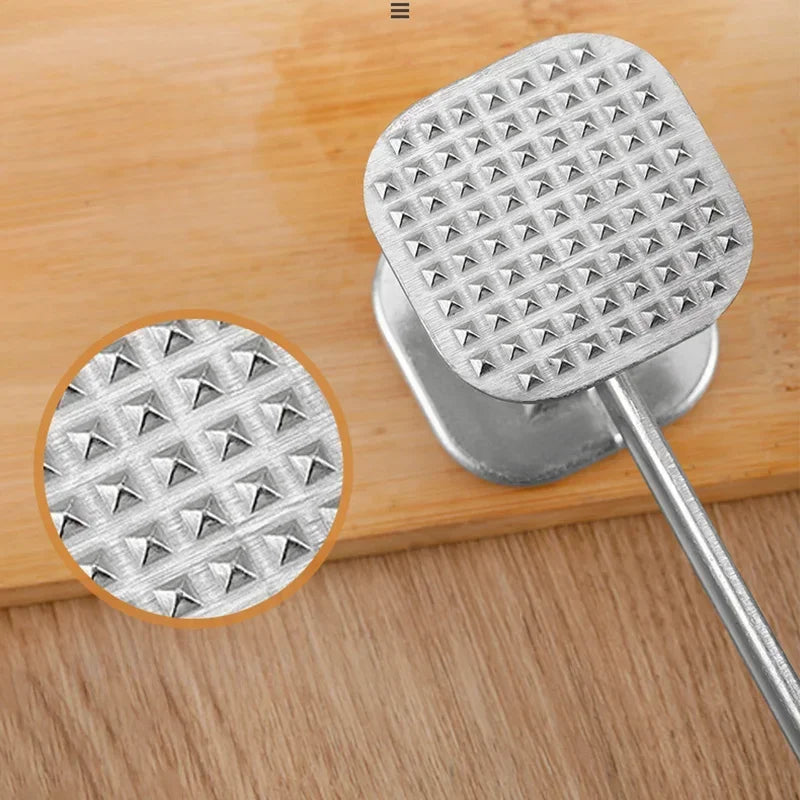 Dual-Sided Aluminum Meat Tenderizer Hammer - Image 3