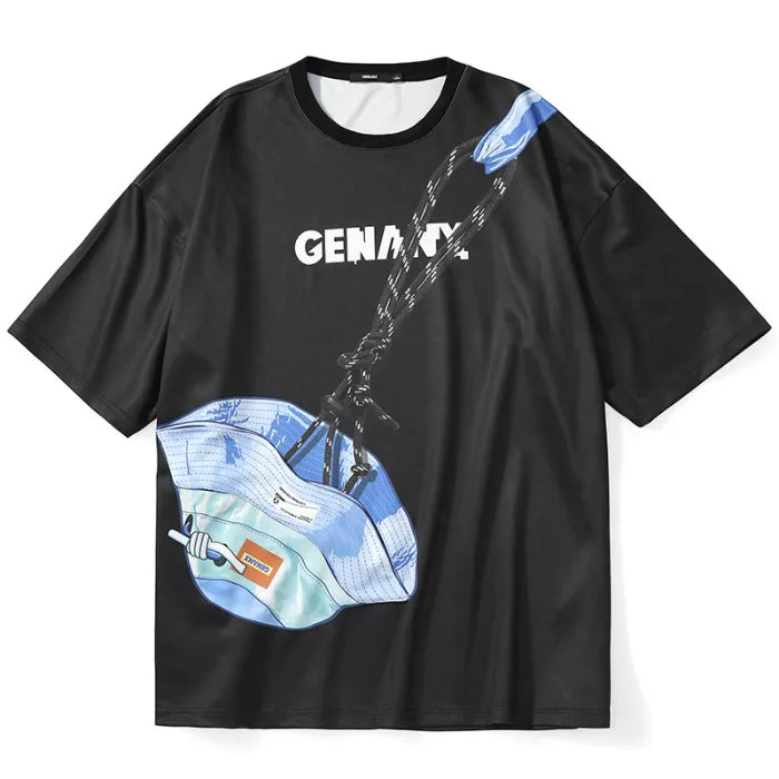 Hidden Pocket Optical Illusion T-Shirt