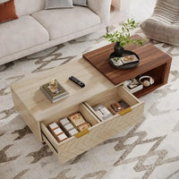 Urban Lift Extendable Wooden Hidden Storage Coffee Table - Image 2