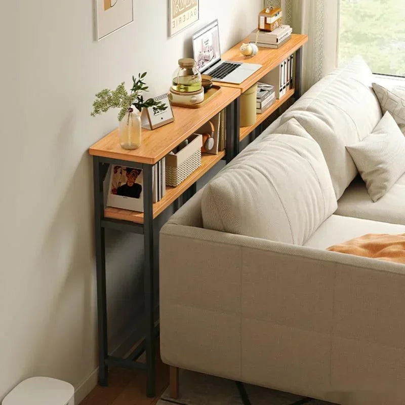 Sofa Gap Table Narrow Modern Space-Saving Table