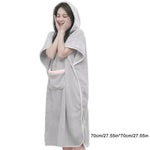 Soft Cozy Women Hooded Robe