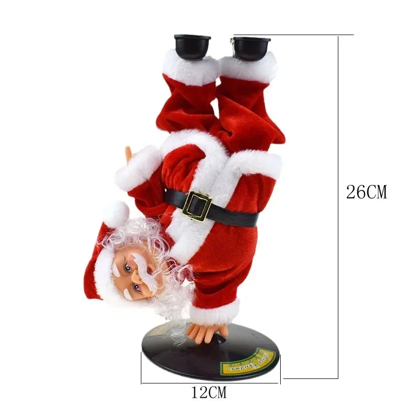 Breakdancing Santa Dynamic Christmas Figurine - Image 4