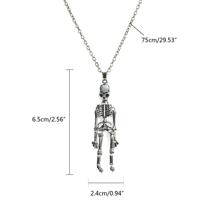 Skeleton Couple Magnetic Necklace