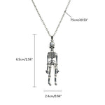 Skeleton Couple Magnetic Necklace