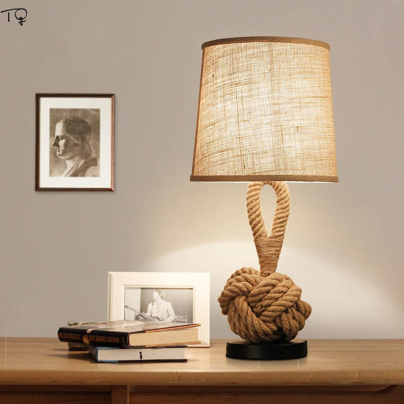 American Retro Rope Table Lamp