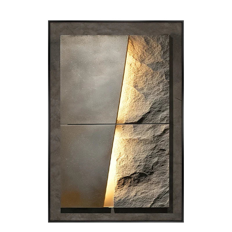 New Rock Texture Led Porcelain Wall Lamp - Image 6