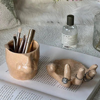 Artistic Hand Grip Base Unique Coffee Mug - Image 2