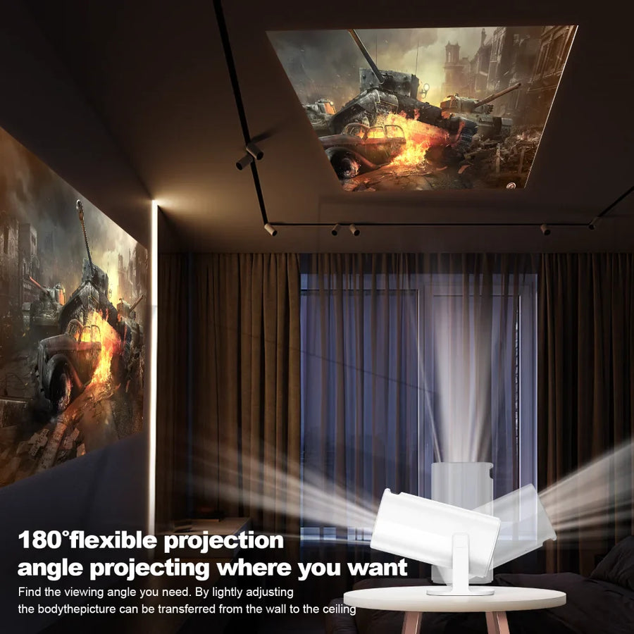 Smart Mini Android 4K Support Home Cinema Projector - Image 4