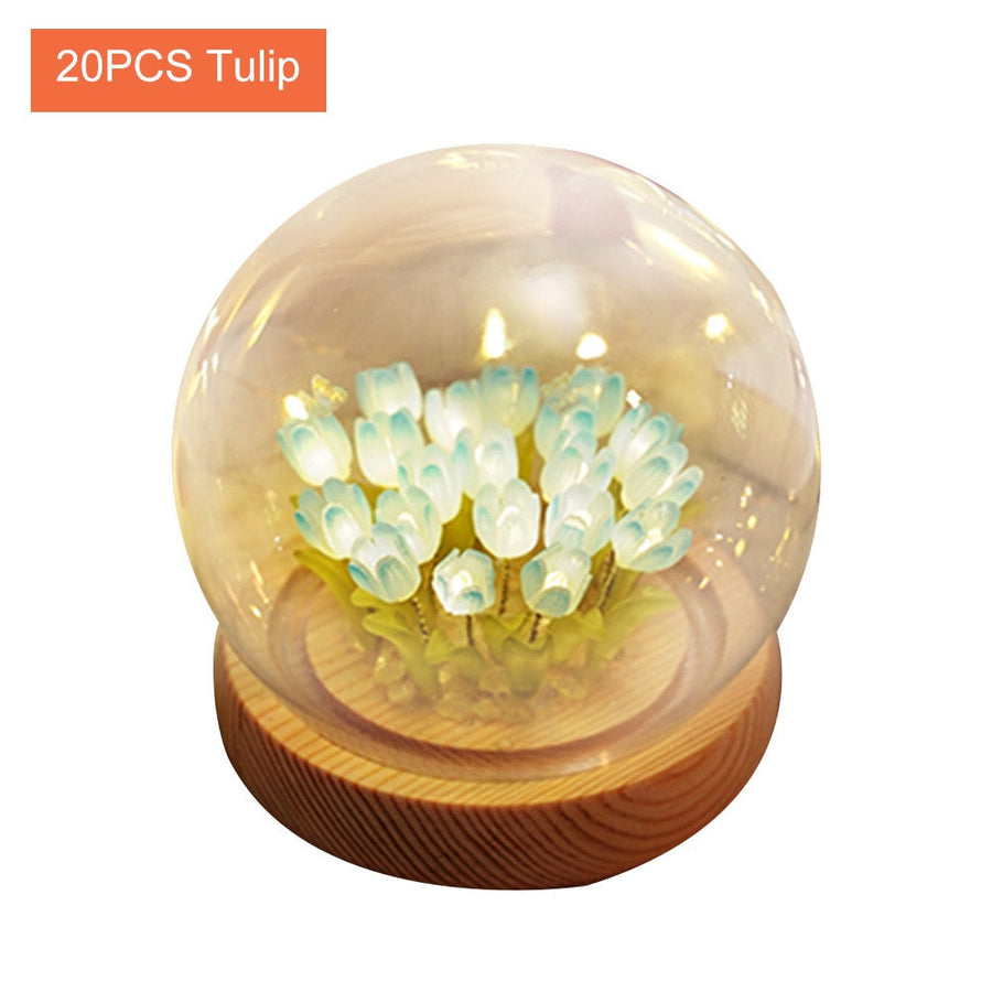 Shiny Tulip Handmade Night Lamp - Image 12