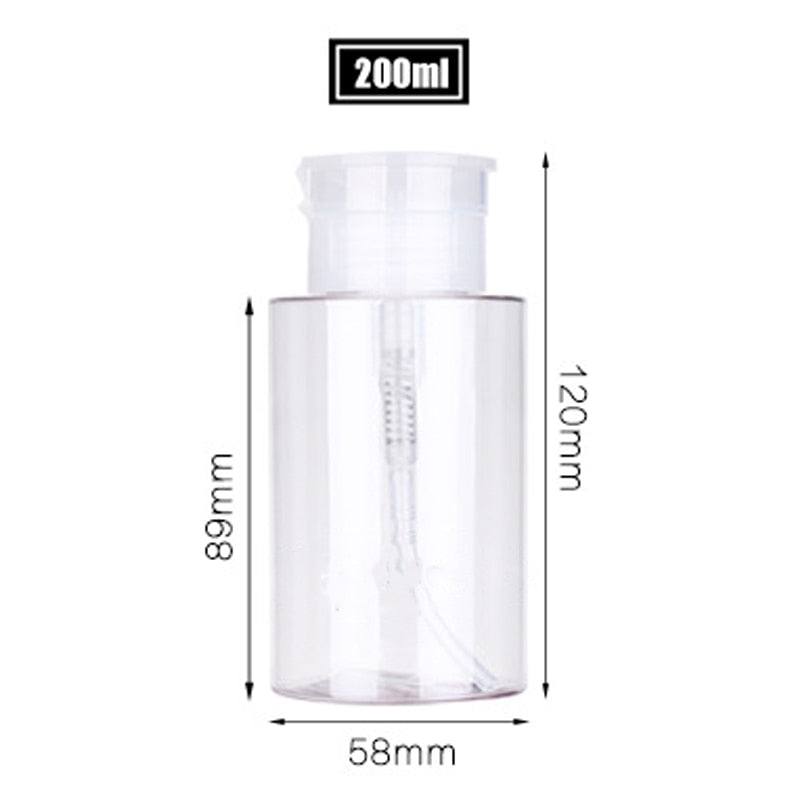 Transparent Refillable Cosmetic Storage Travel Bottle