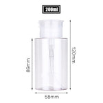 Transparent Refillable Cosmetic Storage Travel Bottle