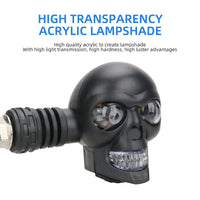 Scary Skull LED Motorcycle Signal Indicator Light - Image 1