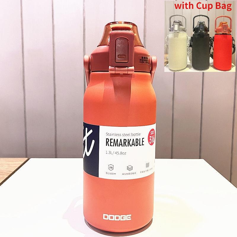 Stainless Steel Built-in Straw Camping Thermos - Image 7