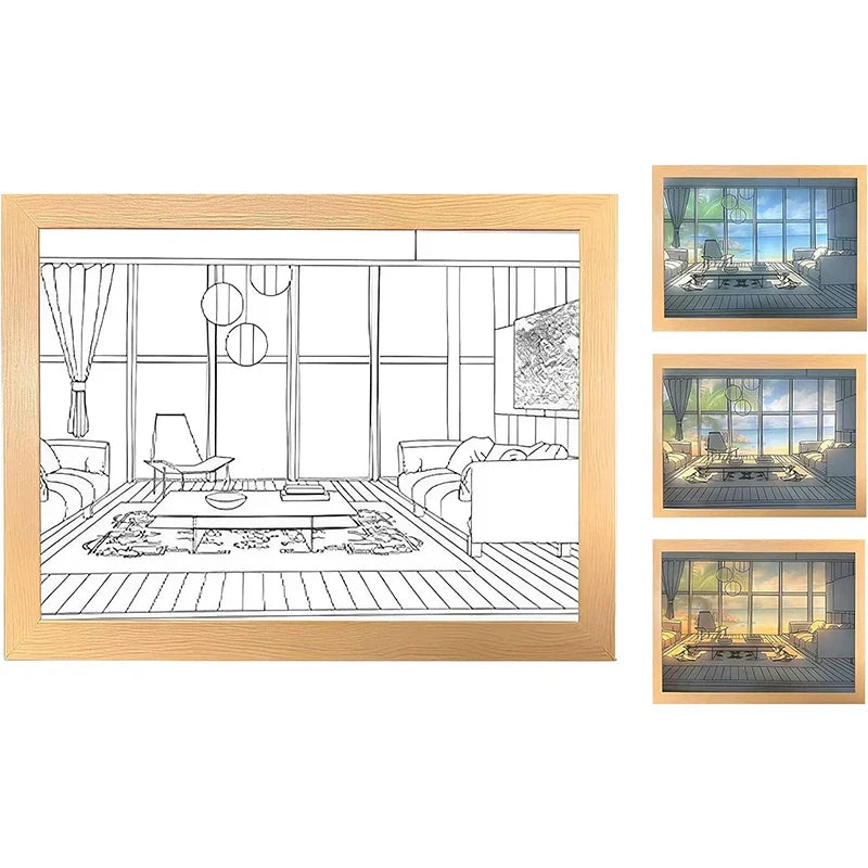 Luminous Decorative Dimmable Artsy Led Light Painting - Image 8