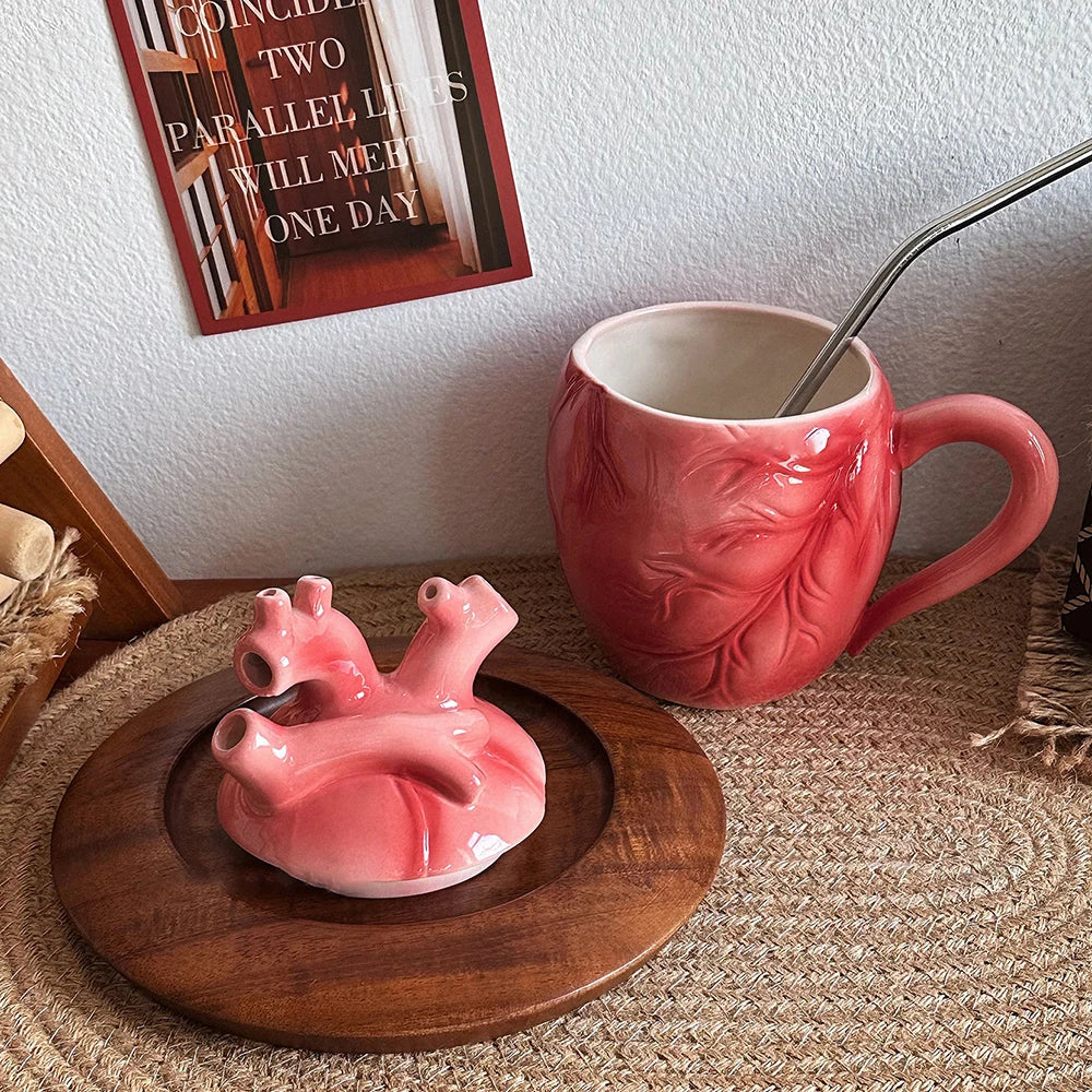 Skip a Beat Anatomical Heart Coffee Mug