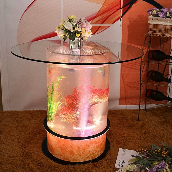 Elegant LED Magic Water Bubble Round Table - Image 0