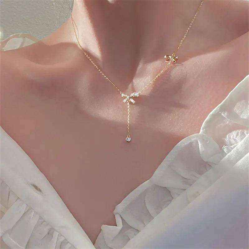 Treasure Pearl Delicate Zircon Necklace - Image 0