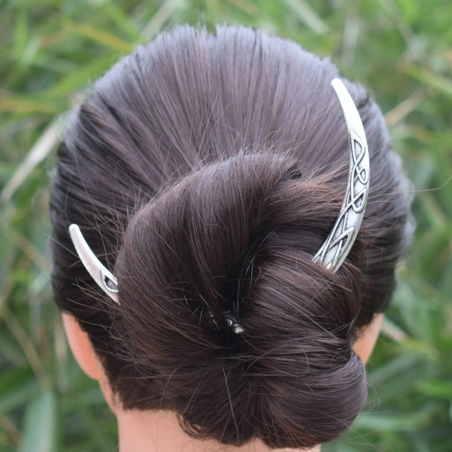 Medieval Crescent Moon Hair Stick - Image 8