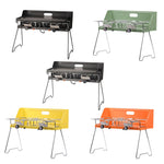 Foldable Portable Camping Double Burner Gas Stove