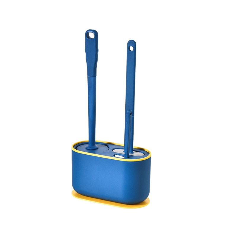 Wall-Mounted Toilet Cleaner Drainer Brush Set - Image 10