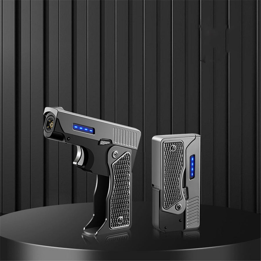 Windproof Gun Shape Jet Spark Flame Lighter - Image 3
