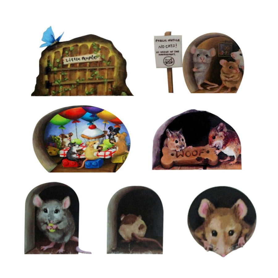 3D Mouse Hole Funny Wall Stickers - Image 6
