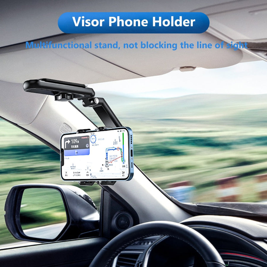 Sun Visor Car Rotating Phone Holder Clip - Image 6