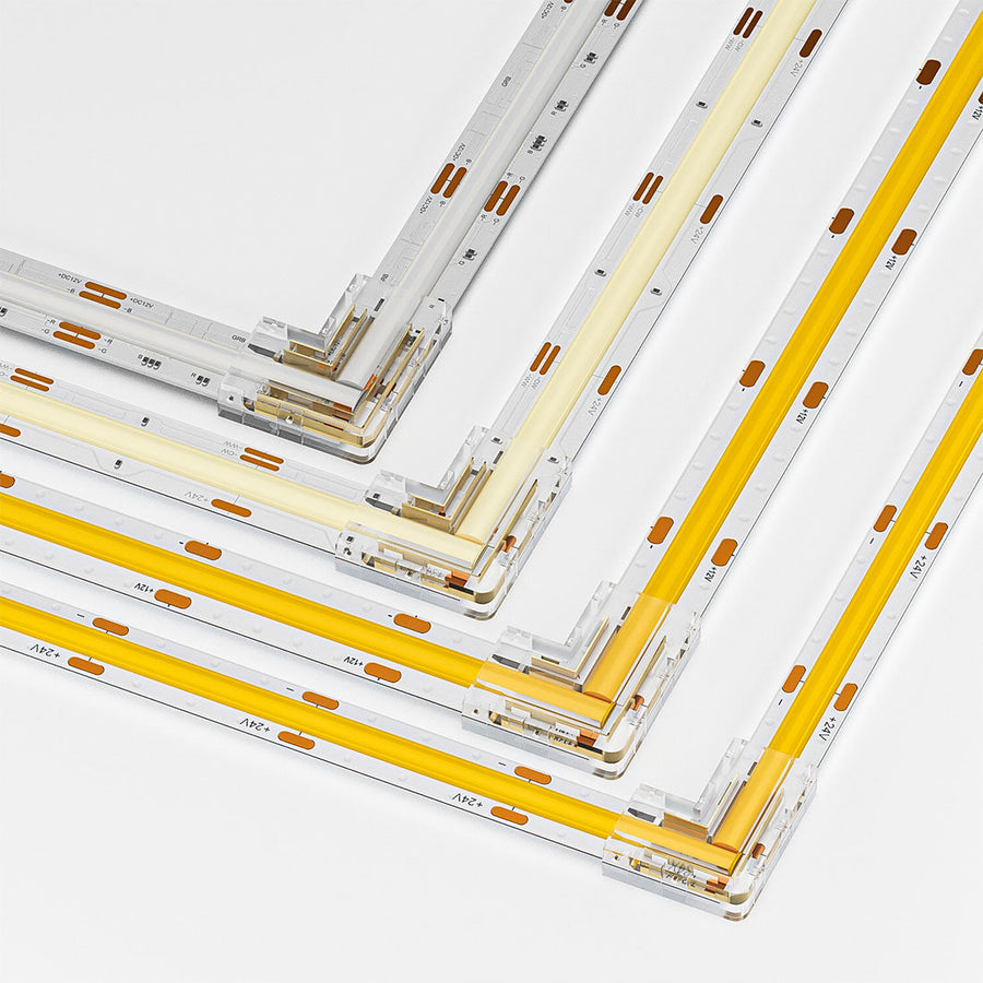 L Shaped Transparent LED Strip Connector - Image 0