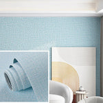 3D Linen Self-Adhesive Waterproof Wall Sticker