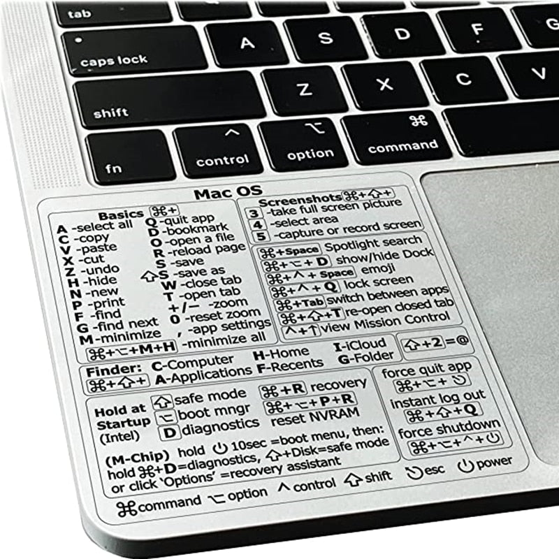 Easy Access Keyboard Shortcut Sticker