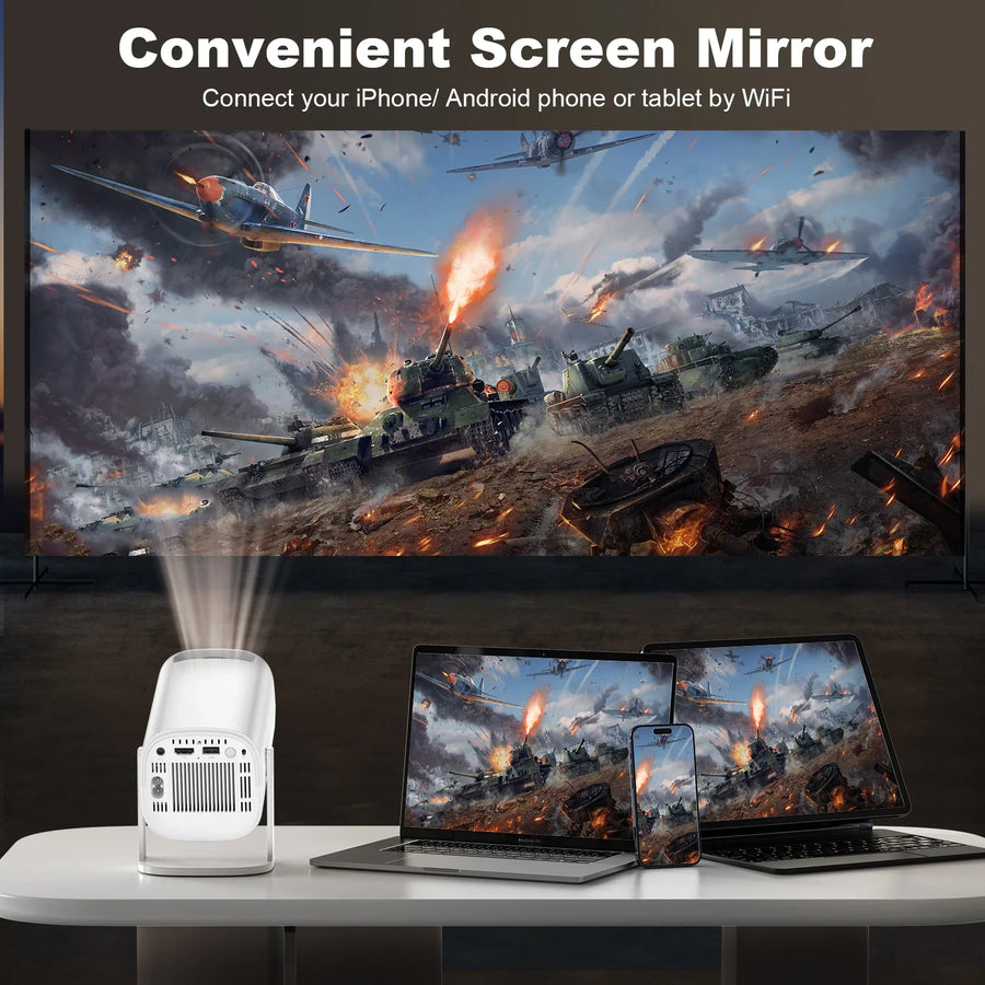Smart Mini Android 4K Support Home Cinema Projector - Image 5